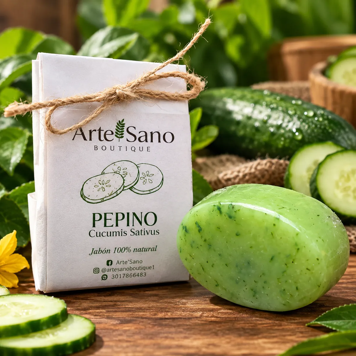 Jabón de Pepino de Arte'Sano